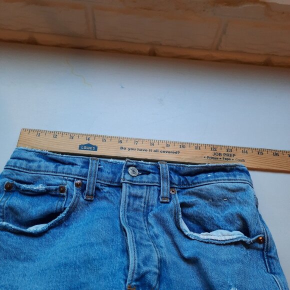 Abercrombie & Fitch Jeans Womens 26 2 Short 90s Baggy Low Rise Skater Grunge - Picture 10 of 14